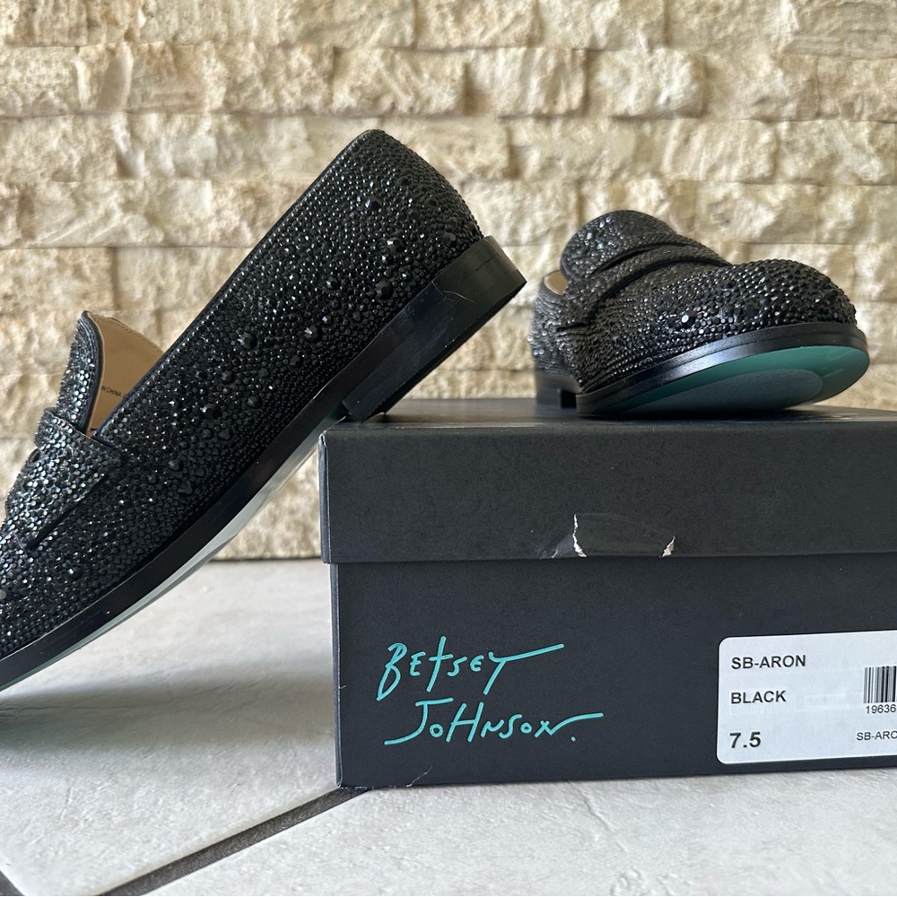 Betsey Johnson Black Men's Loafers